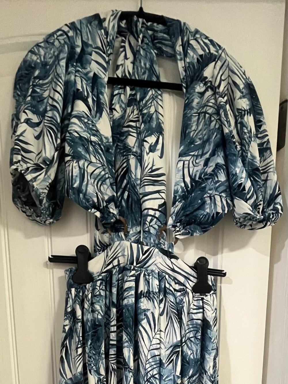 Tropical blue dress
